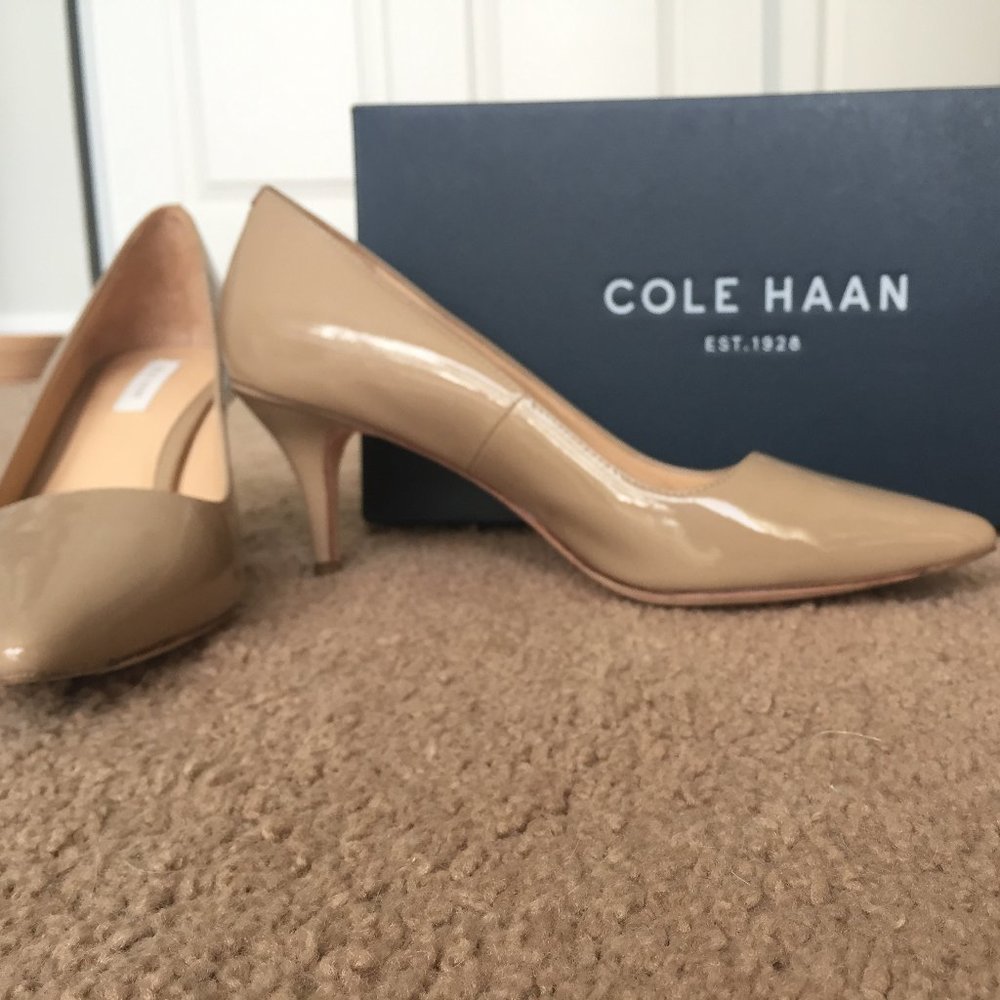 Cole Haan Bradshaw 65mm Nude Patent Leather 5.5